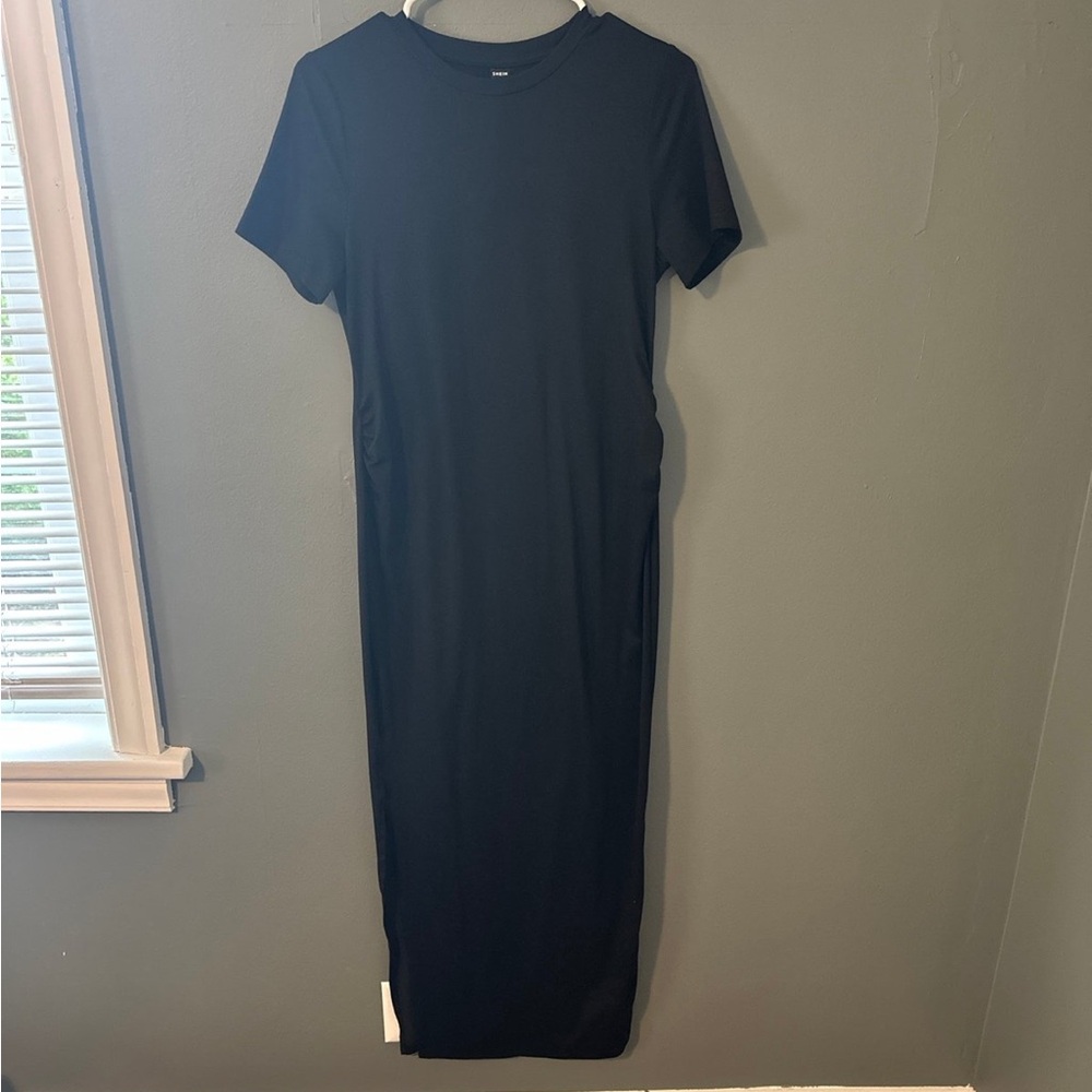 Maternity Black Fitted Dress